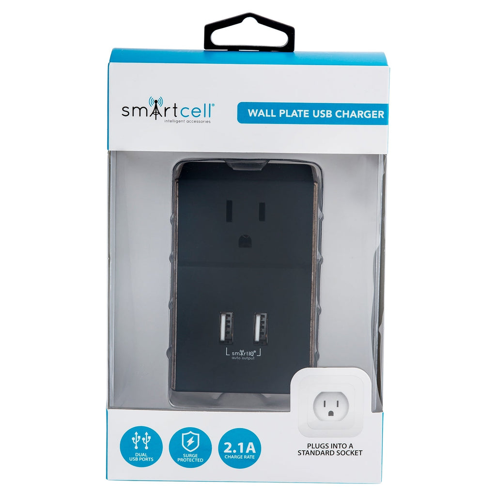Wall Plate Dual USB Charger – 2.1A Fast Charge, Portable Plug-In
