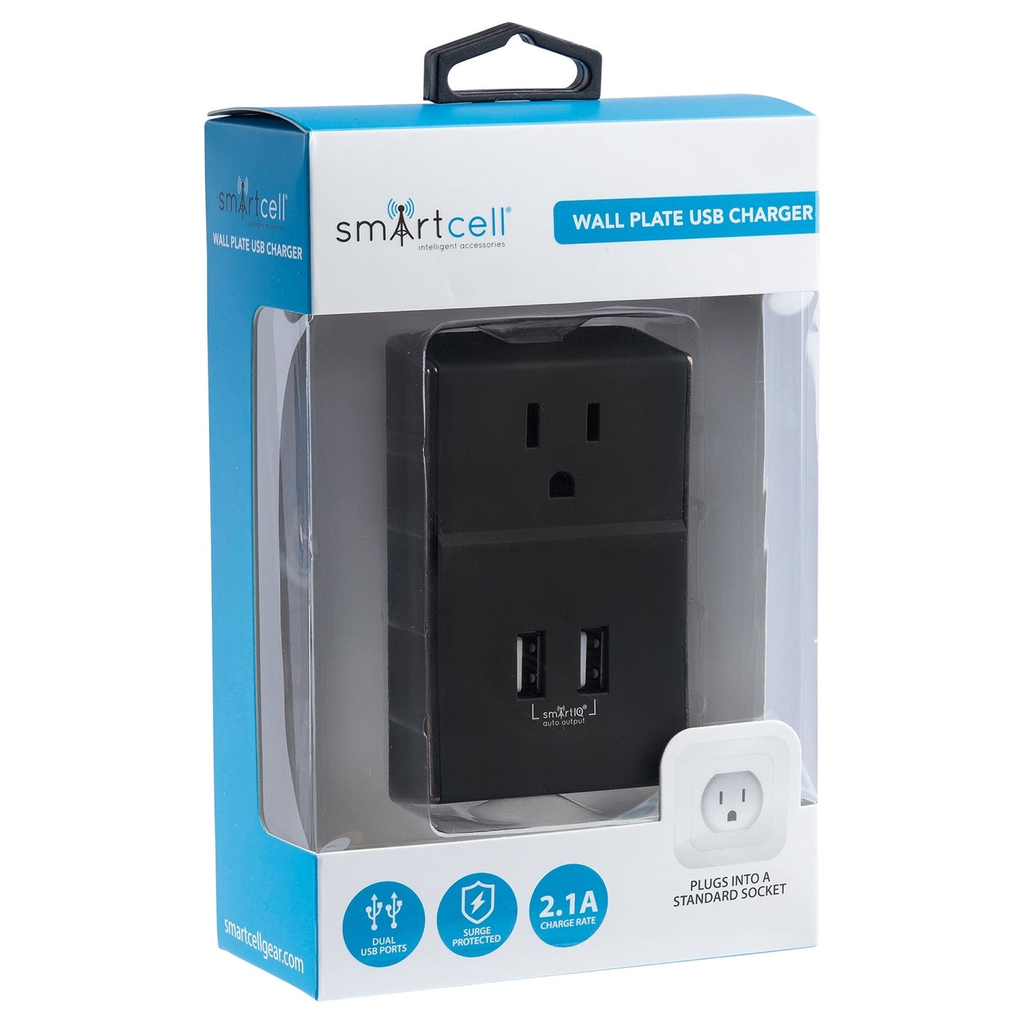 Wall Plate Dual USB Charger – 2.1A Fast Charge, Portable Plug-In