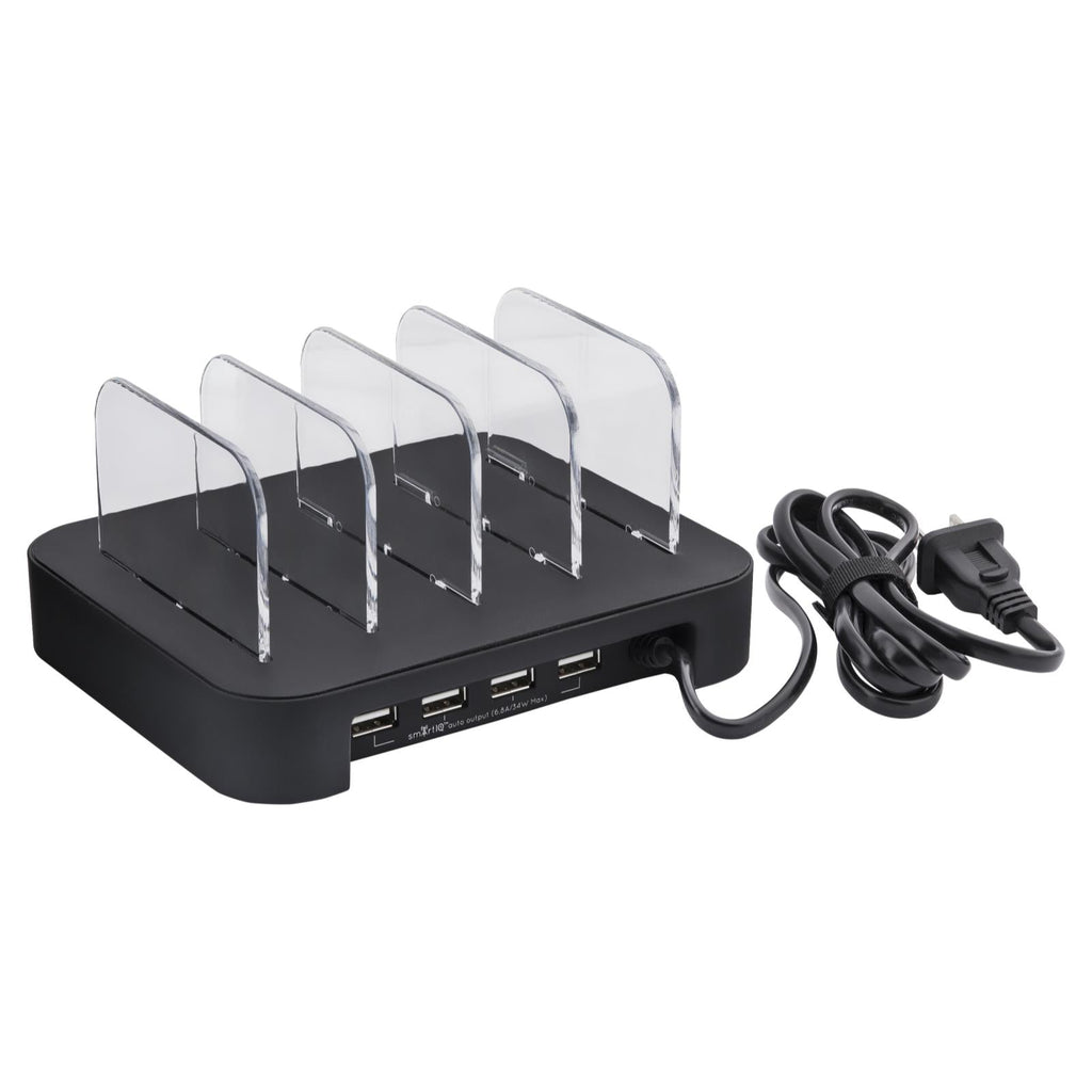4-Port USB Charging Station Dock Organizer