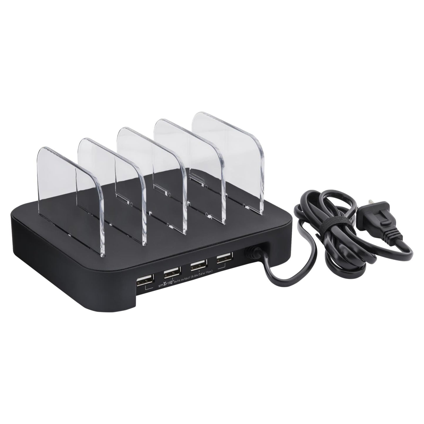 4-Port USB Charging Station Dock Organizer