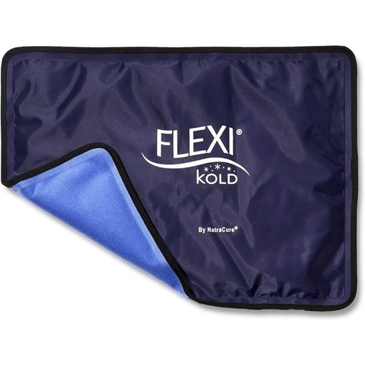 FlexiKold Reusable Gel Ice Pack with Straps – Large Cold Compress for Injuries