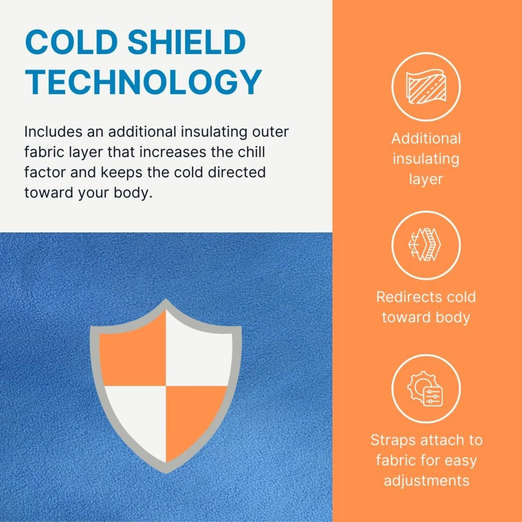 FlexiKold Reusable Gel Ice Pack with Straps – Large Cold Compress for Injuries