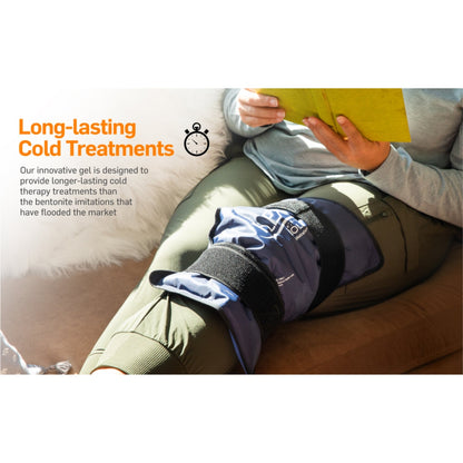 FlexiKold Reusable Gel Ice Pack with Straps – Large Cold Compress for Injuries