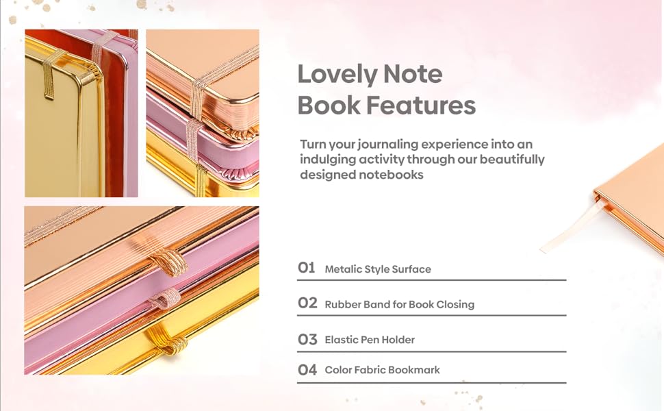 3-Pack Girls Journal Set with Pens – Hardcover Notebooks & Gift Box – 200 Pages Each