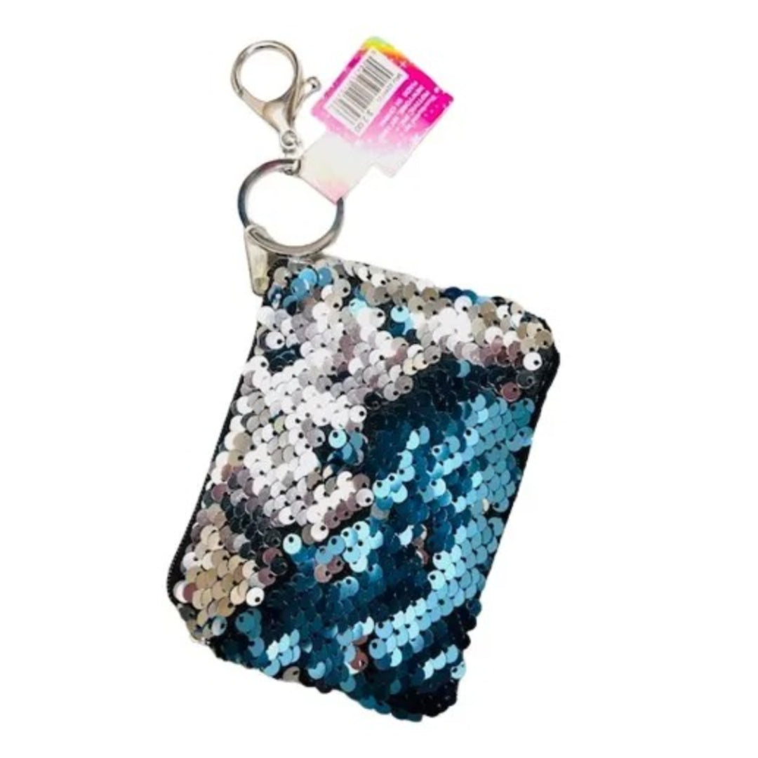 3-Pack Sequin Purse Keychain – Color-Changing Flip Sequins – 4.5 x 3.25”