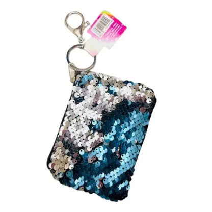 3-Pack Sequin Purse Keychain – Color-Changing Flip Sequins – 4.5 x 3.25”