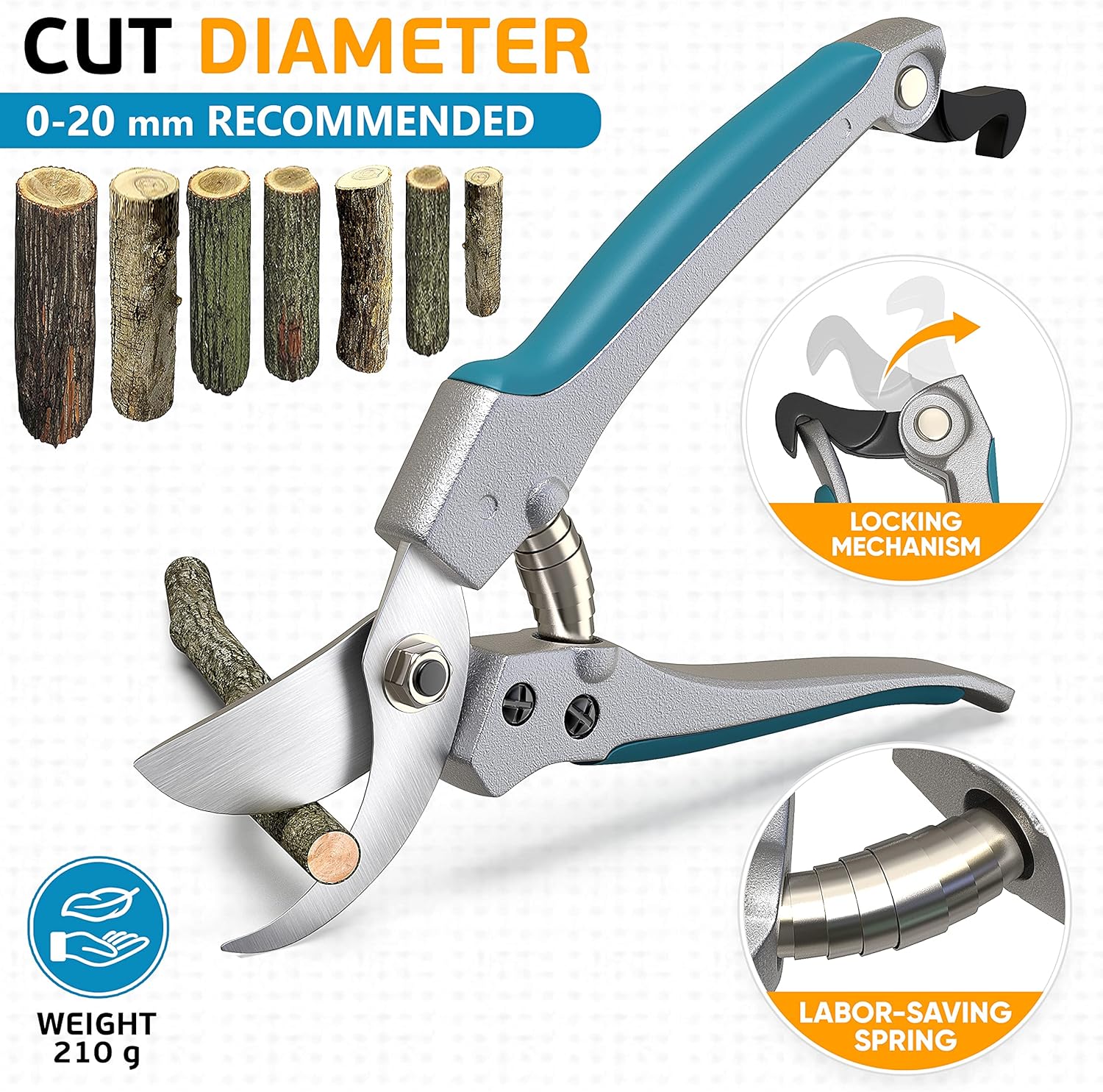 Heavy-Duty Gardening Tools Set – 3-Piece Ergonomic Garden Hand Tool Kit with Non-Slip Handles