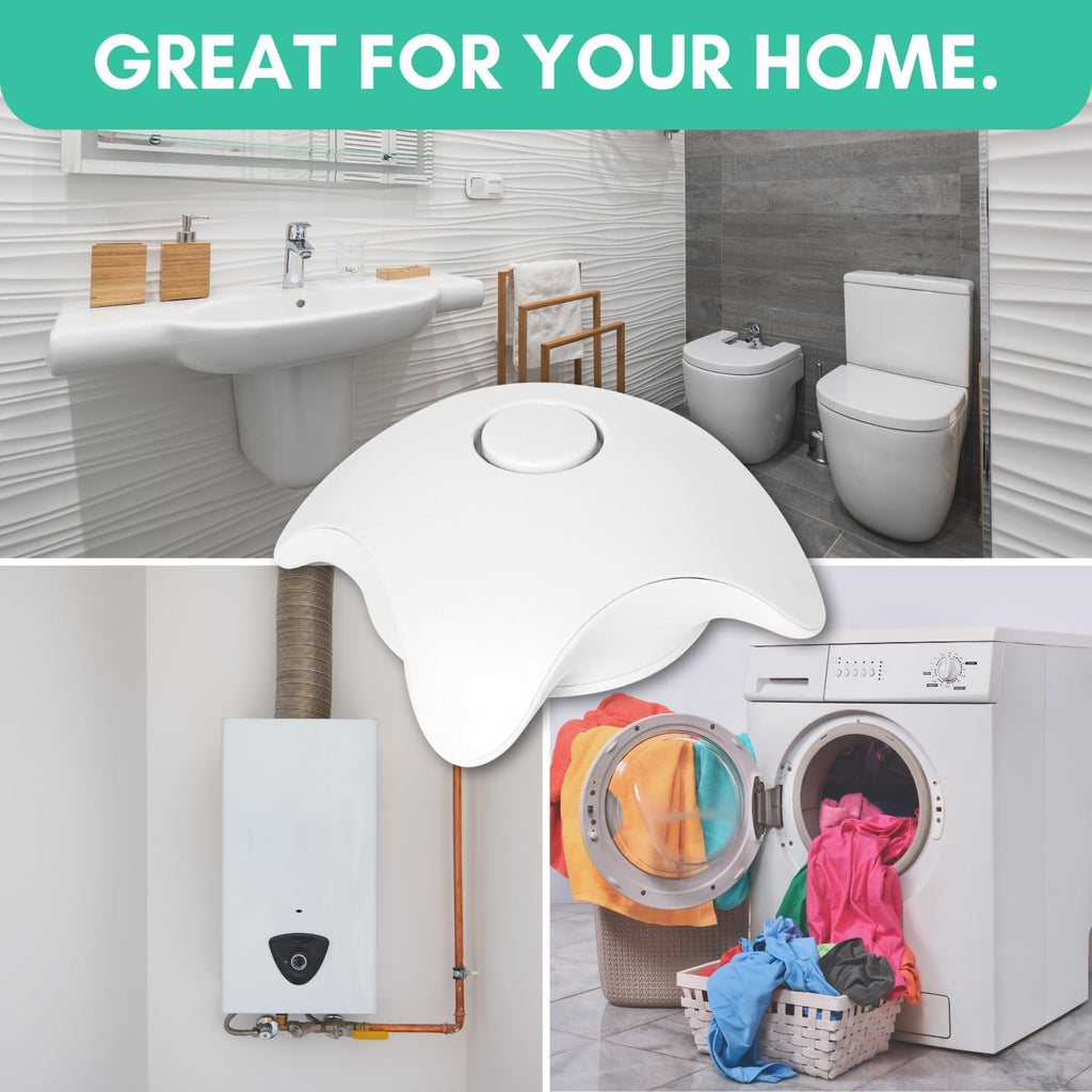 5 Pack Water Leak Detector Alarm – 120dB Siren – Waterproof Water Sensor – for Home Use – Under Sink, Bathroom, Heater