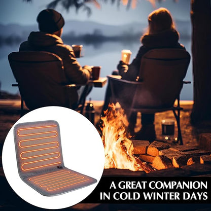 USB Portable Heated Seat Cushion – 3-Level Adjustable Heating – Gray