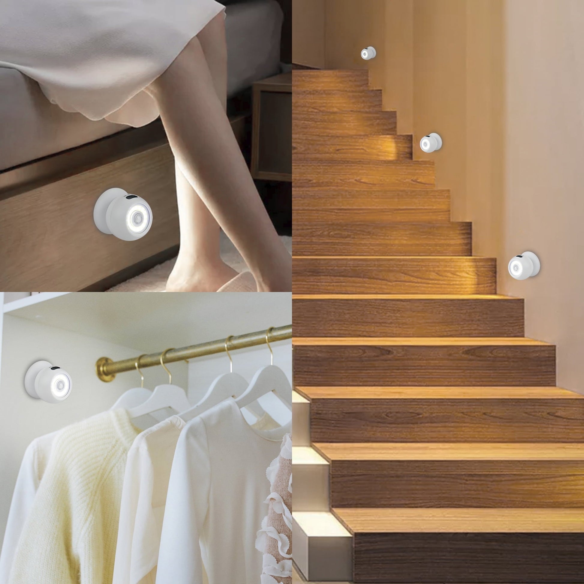 360° Motion Sensor LED Lights – Magnetic & Battery Operated – 2 Pack