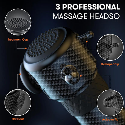 Carbon Fiber Handheld Massage Tapper – Wireless Vibration Therapy Massager