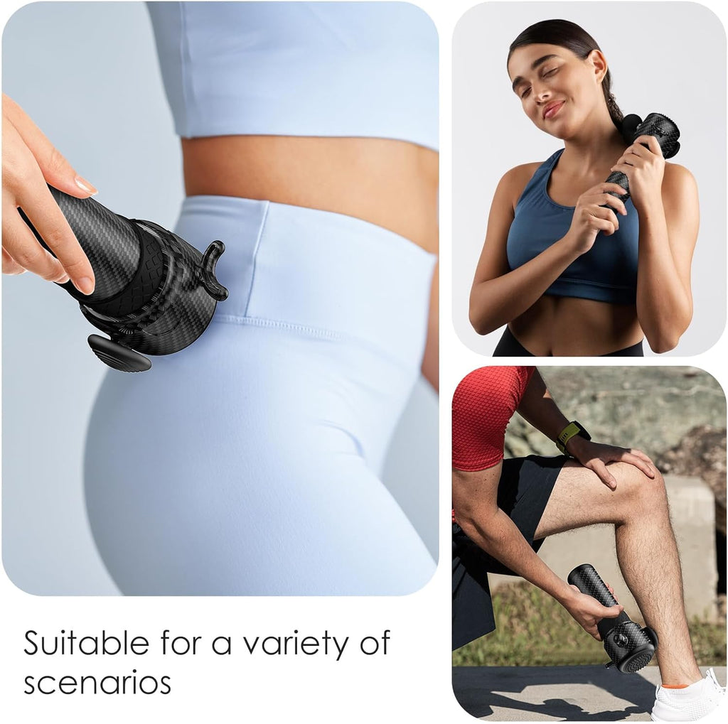 Carbon Fiber Handheld Massage Tapper – Wireless Vibration Therapy Massager