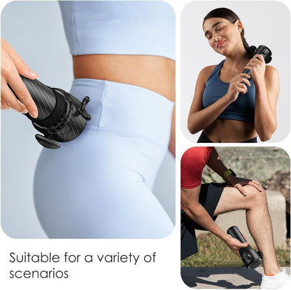 Carbon Fiber Handheld Massage Tapper – Wireless Vibration Therapy Massager