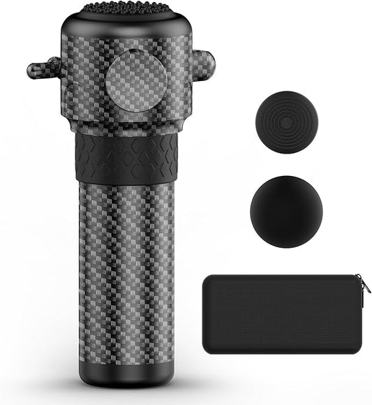 Carbon Fiber Handheld Massage Tapper – Wireless Vibration Therapy Massager
