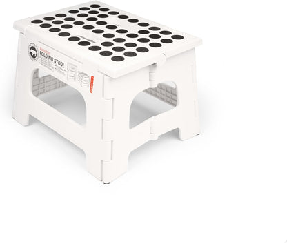 Kikkerland Rhino 8" Foldable Step Stool – 300 lb Capacity