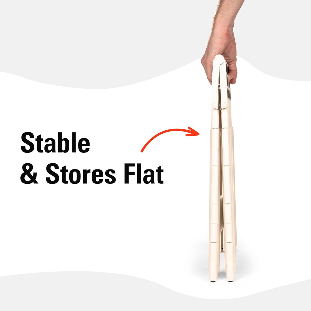 Kikkerland Rhino 8" Foldable Step Stool – 300 lb Capacity