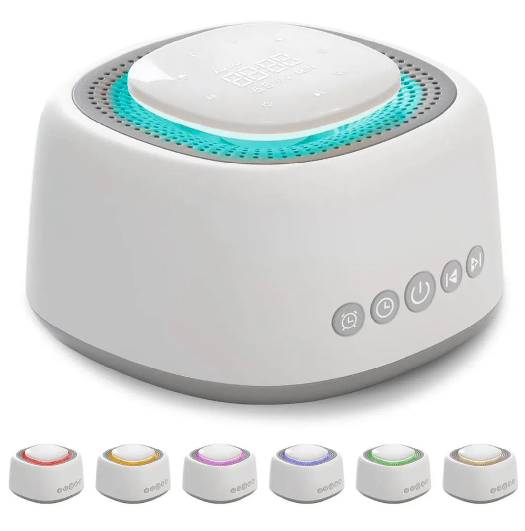 White Noise Sound Machine – 50 Sounds, 9 Light Options