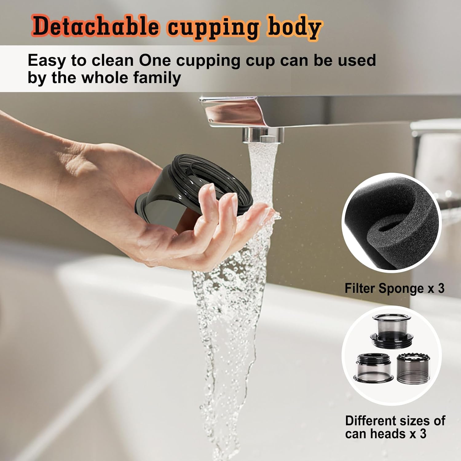 5-in-1 Electric Cupping Set with Red Light Therapy & Remote