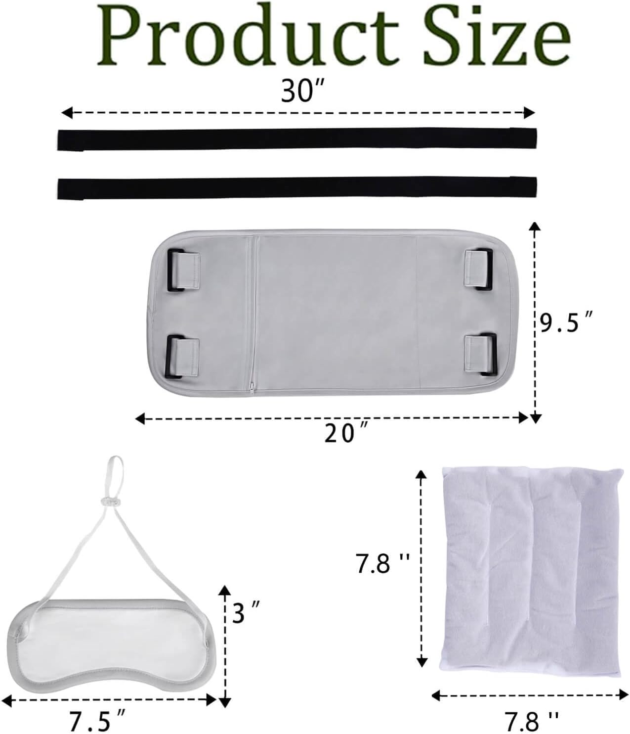 Castor Oil Pack Kit with Heating Pad – Waist & Neck Wrap for Pain Relief