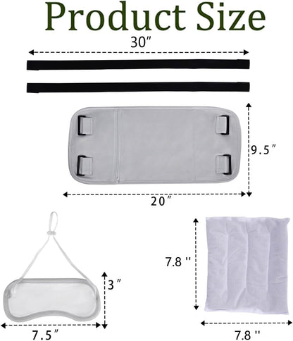 Castor Oil Pack Kit with Heating Pad – Waist & Neck Wrap for Pain Relief