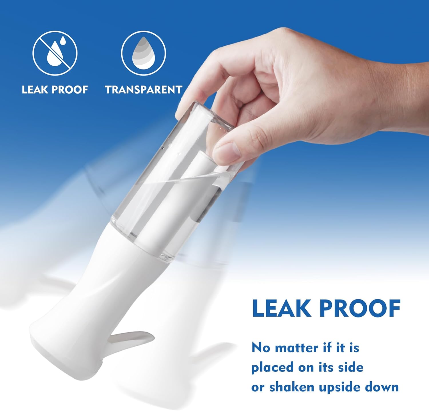 2pk Ultra-Fine Continuous Mist Spray Bottle – Leak-Proof, BPA-Free, 10oz