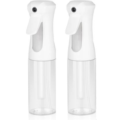 2pk Ultra-Fine Continuous Mist Spray Bottle – Leak-Proof, BPA-Free, 10oz