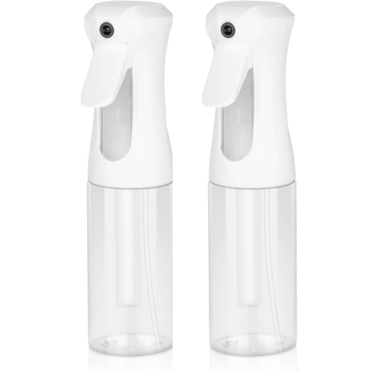 2pk Ultra-Fine Continuous Mist Spray Bottle – Leak-Proof, BPA-Free, 10oz