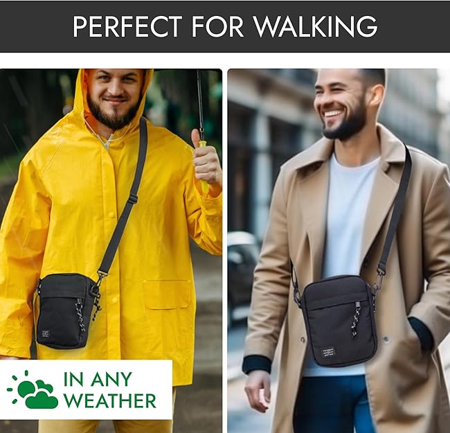 Unisex Lightweight Crossbody Bag – Small Side Bag for Travel, Commuting & Daily Use