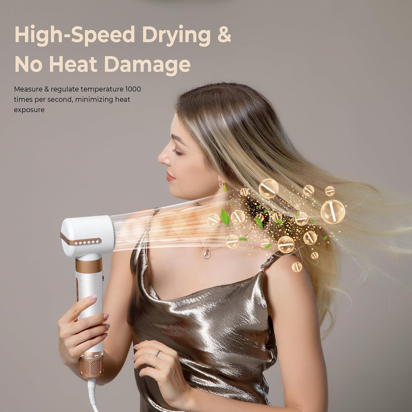 7-in-1 High-Speed Hair Dryer Brush & Styler Set - Blower, Straightener, Diffuser & More
