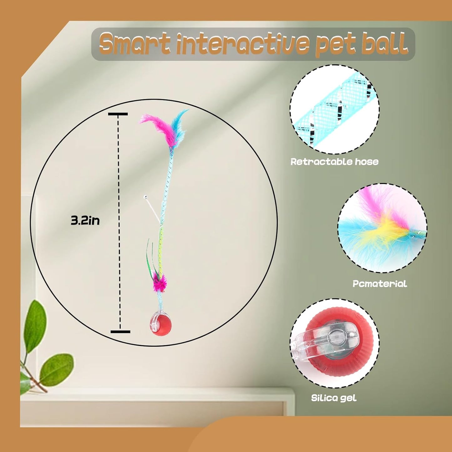 Smart Motion Cat Toy Ball – Interactive Self-Rolling Pet Toy