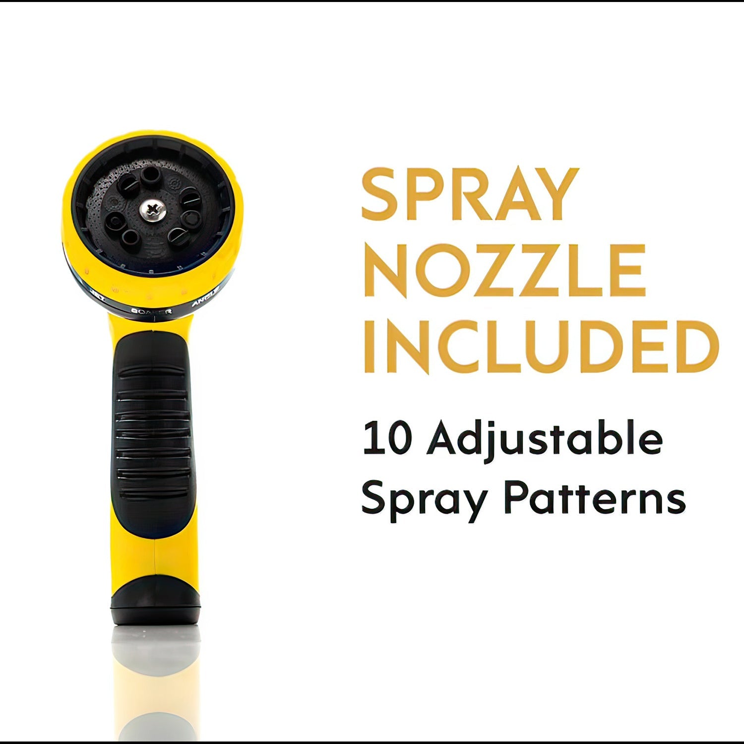 50ft Expandable Garden Hose with Brass Fittings & 5-Pattern Nozzle – Tangle-Free Design