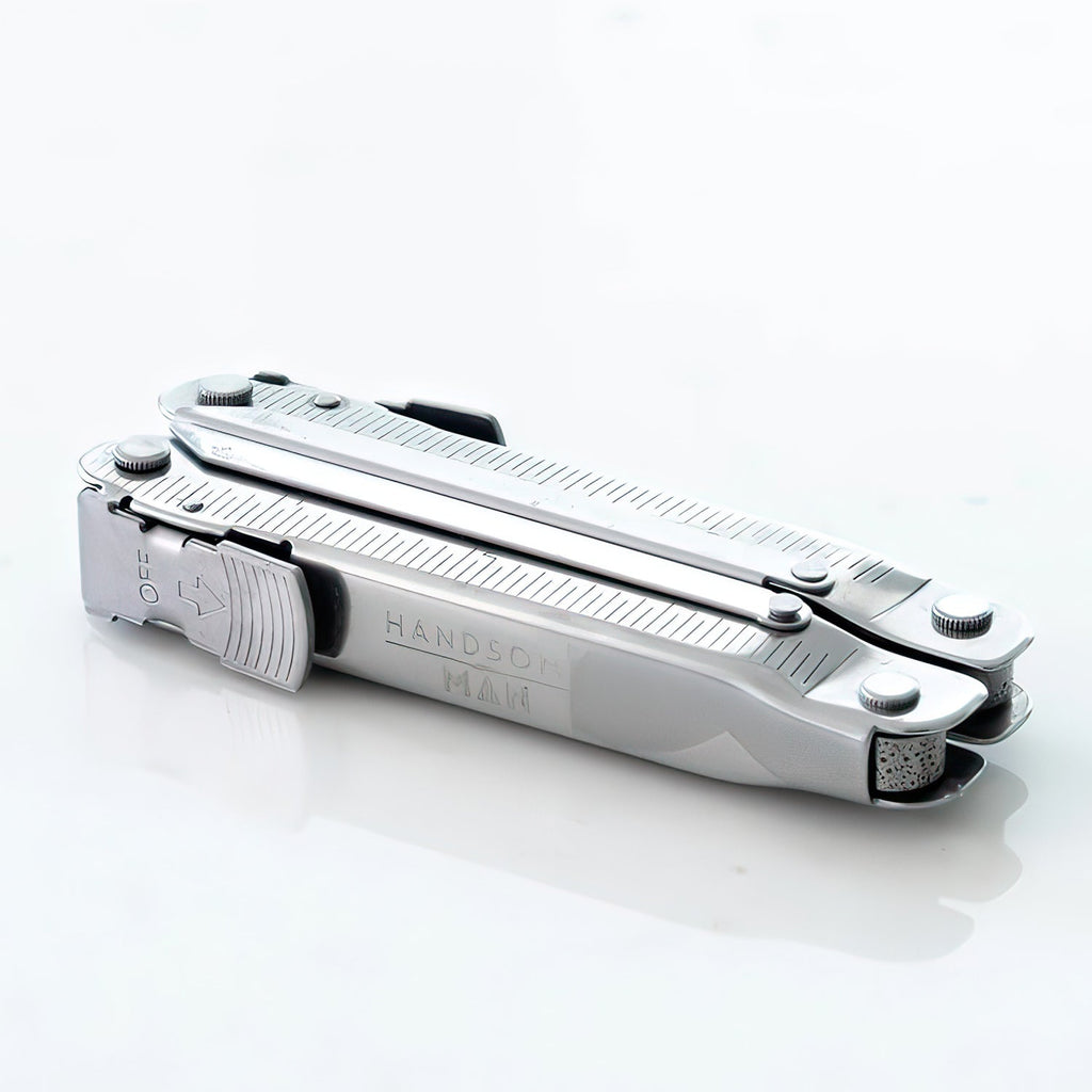 Pocket-Sized 12-in-1 Stainless Steel Multitool with Belt Pouch