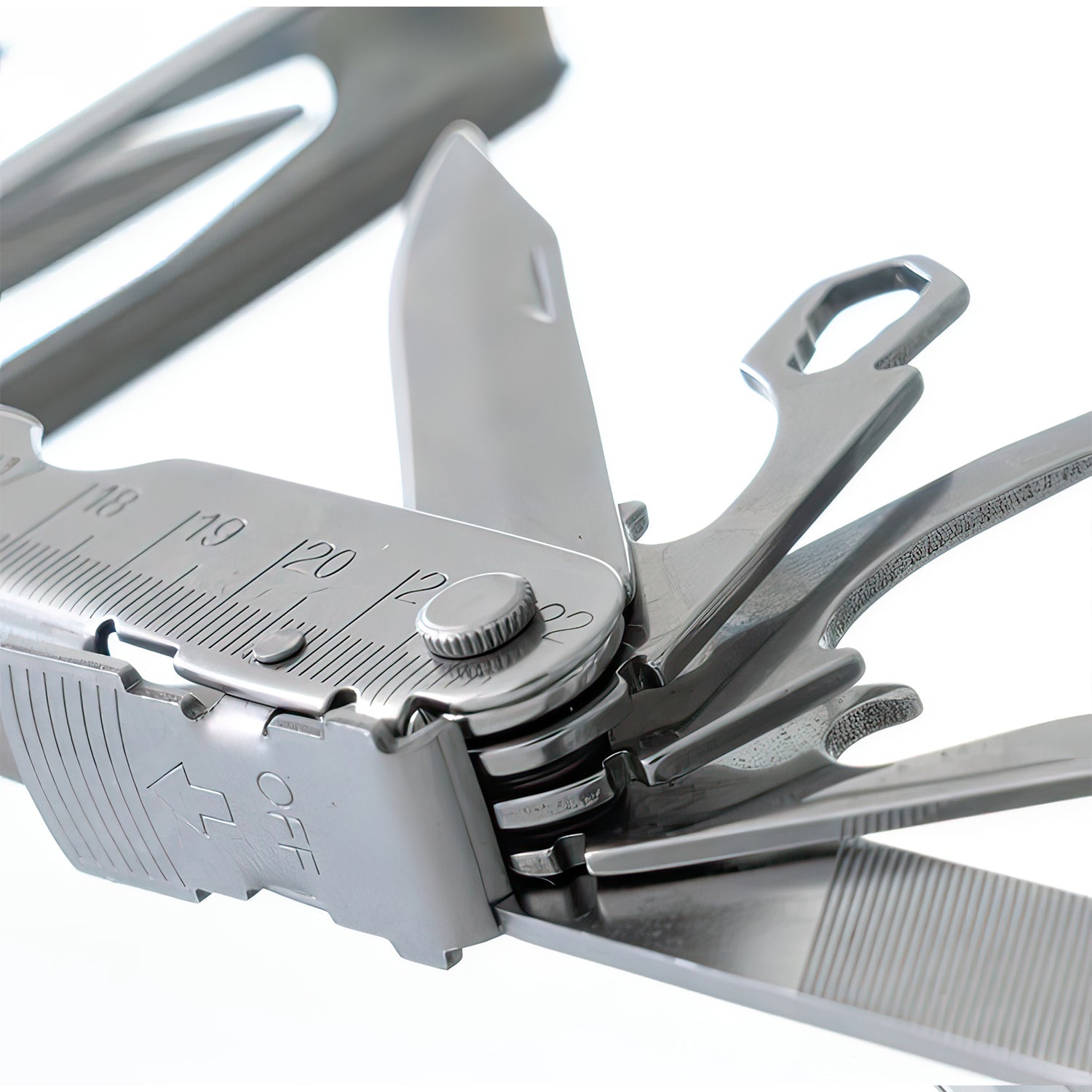 Pocket-Sized 12-in-1 Stainless Steel Multitool with Belt Pouch