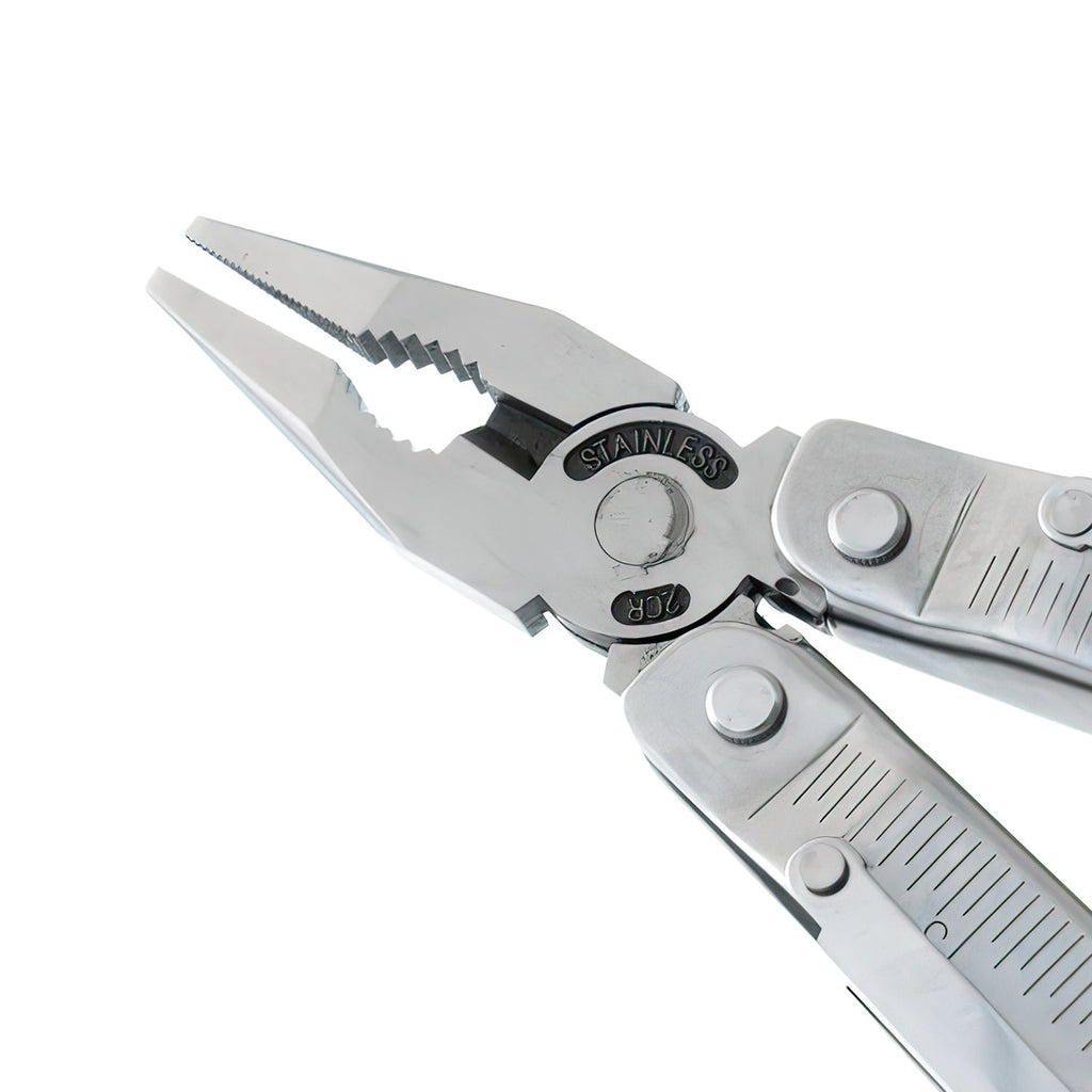 Pocket-Sized 12-in-1 Stainless Steel Multitool with Belt Pouch
