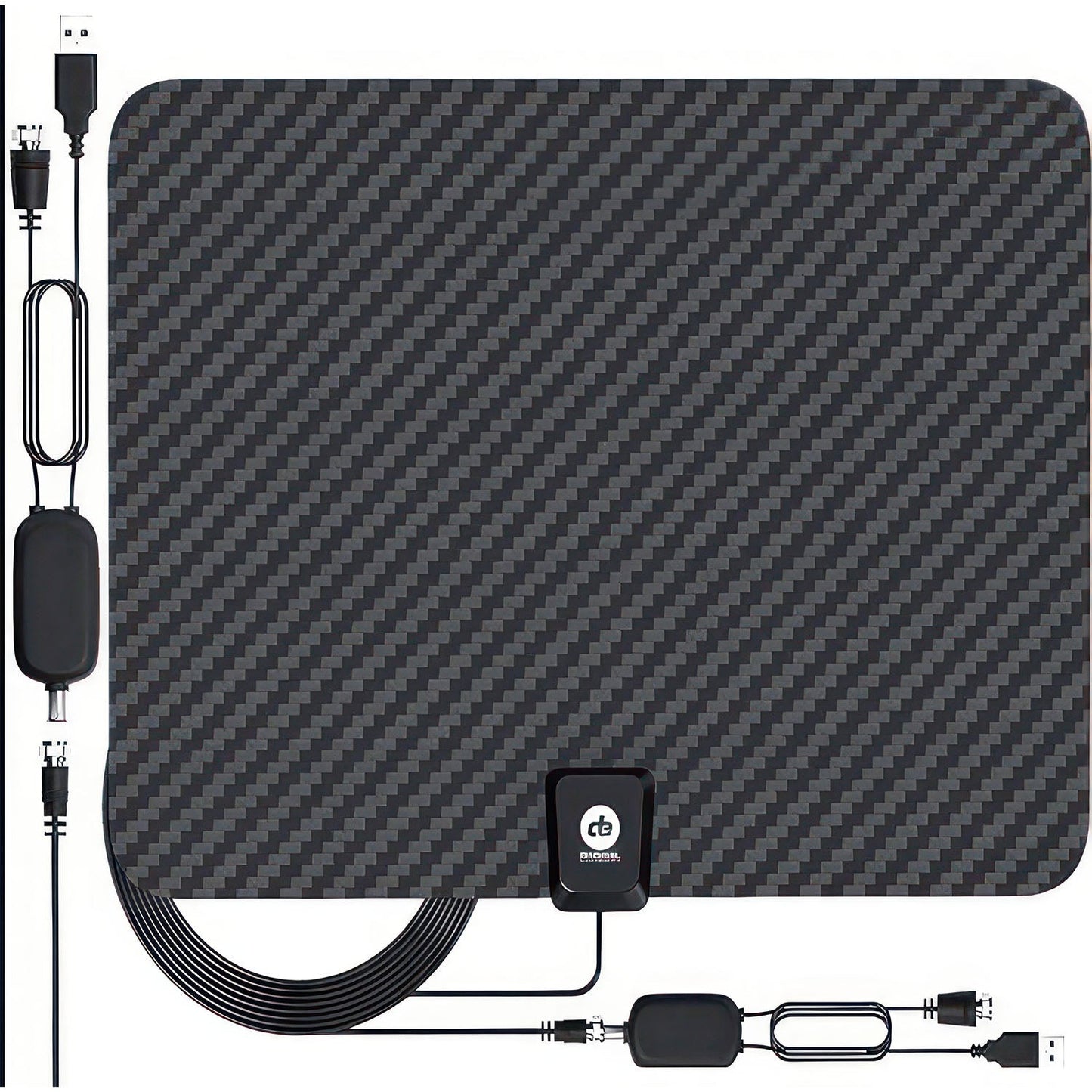 Amplified Indoor HDTV Antenna – 110 Mile Range, Free HD TV Channels