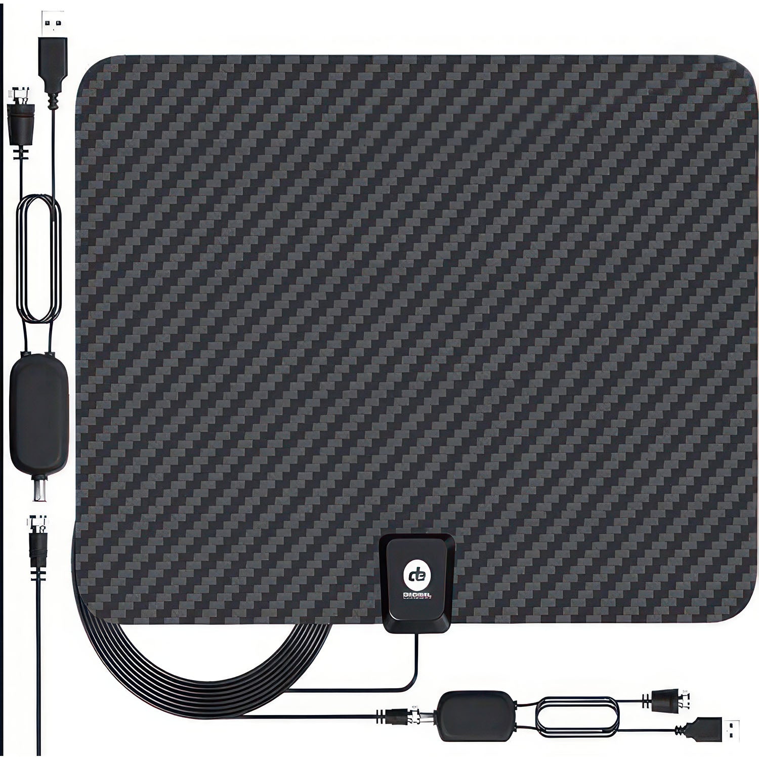 Amplified Indoor HDTV Antenna – 110 Mile Range, Free HD TV Channels