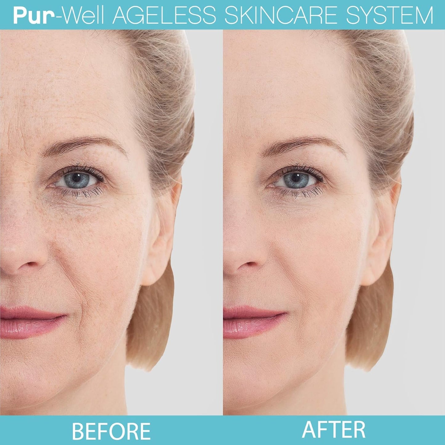 PurWell Ageless Skincare System – Cleanser, Eye Cream & Moisturizer