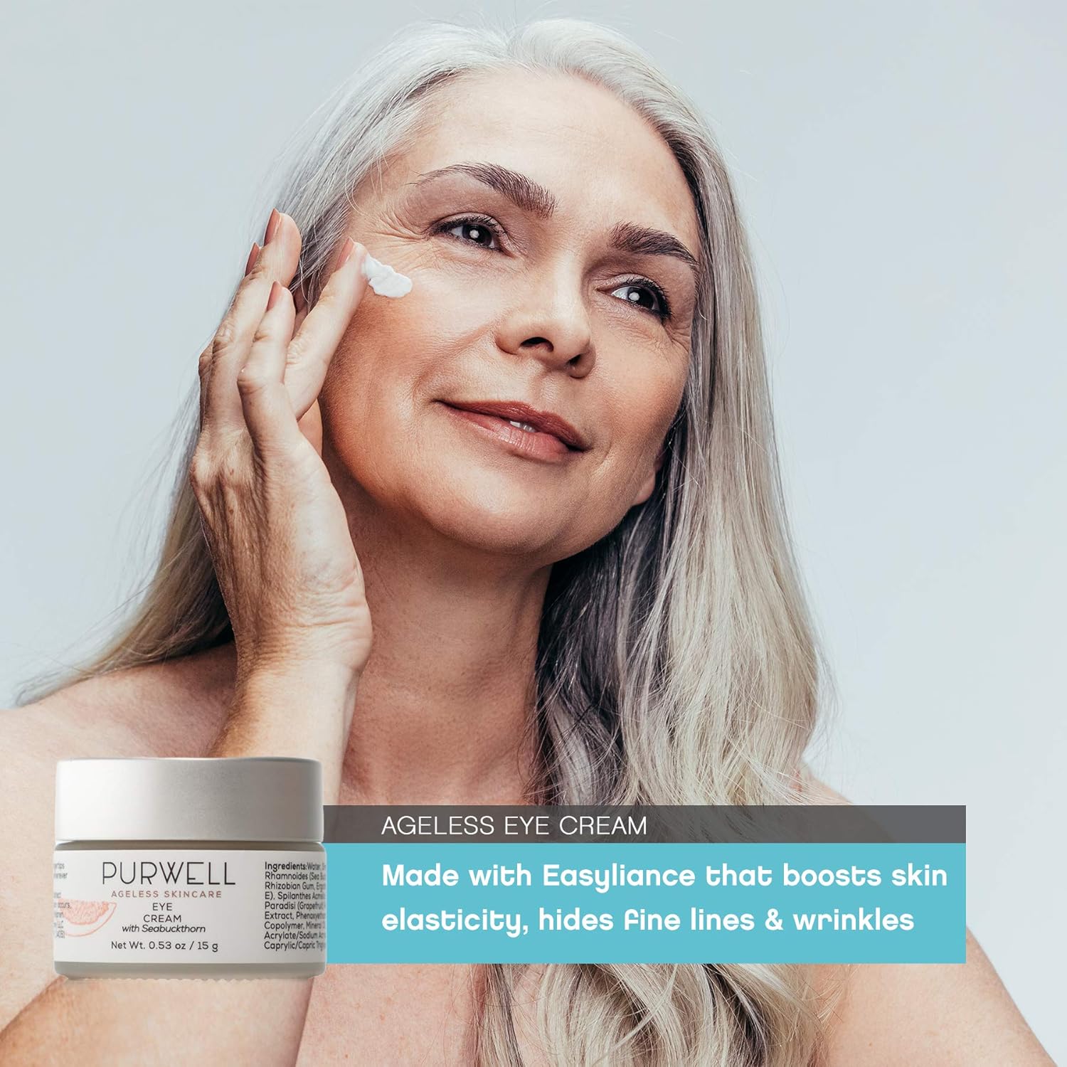 PurWell Ageless Skincare System – Cleanser, Eye Cream & Moisturizer