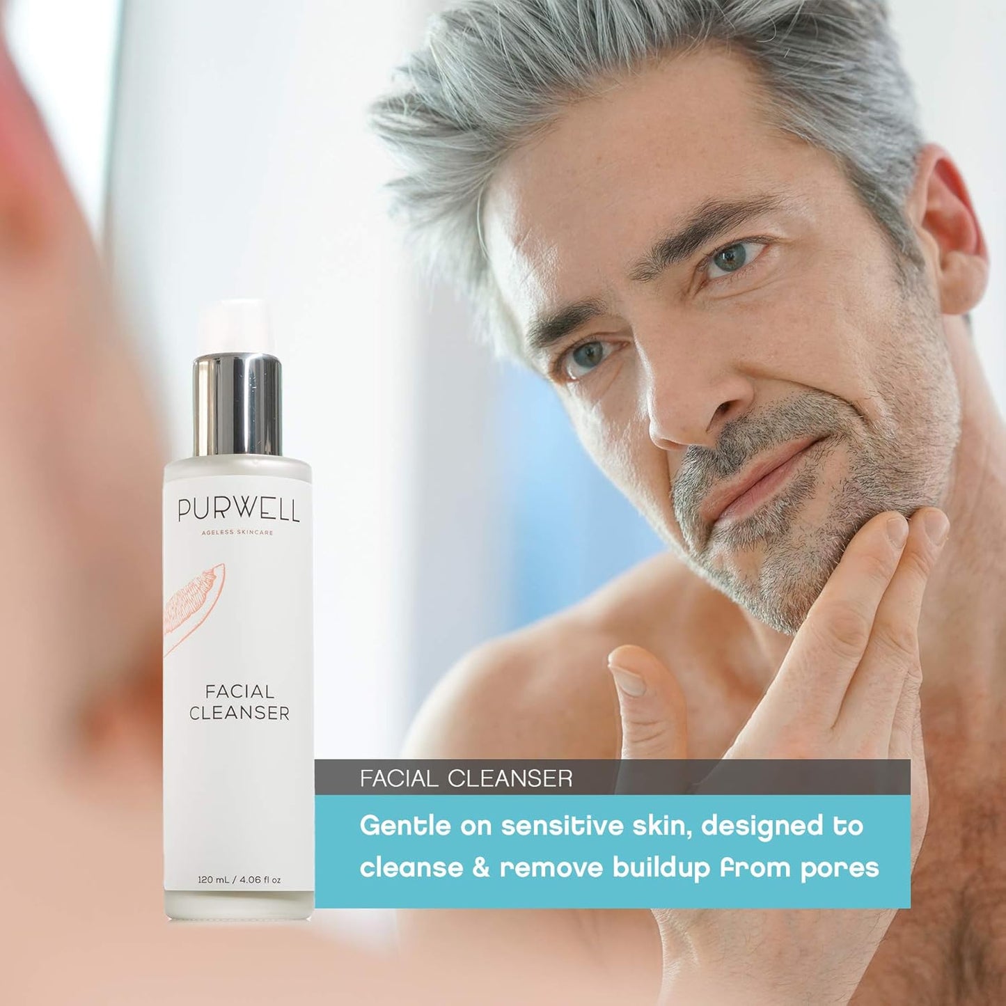 PurWell Ageless Skincare System – Cleanser, Eye Cream & Moisturizer