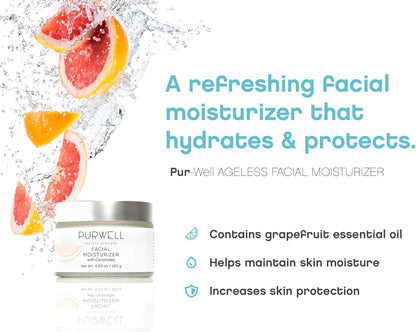 PurWell Ageless Skincare System – Cleanser, Eye Cream & Moisturizer