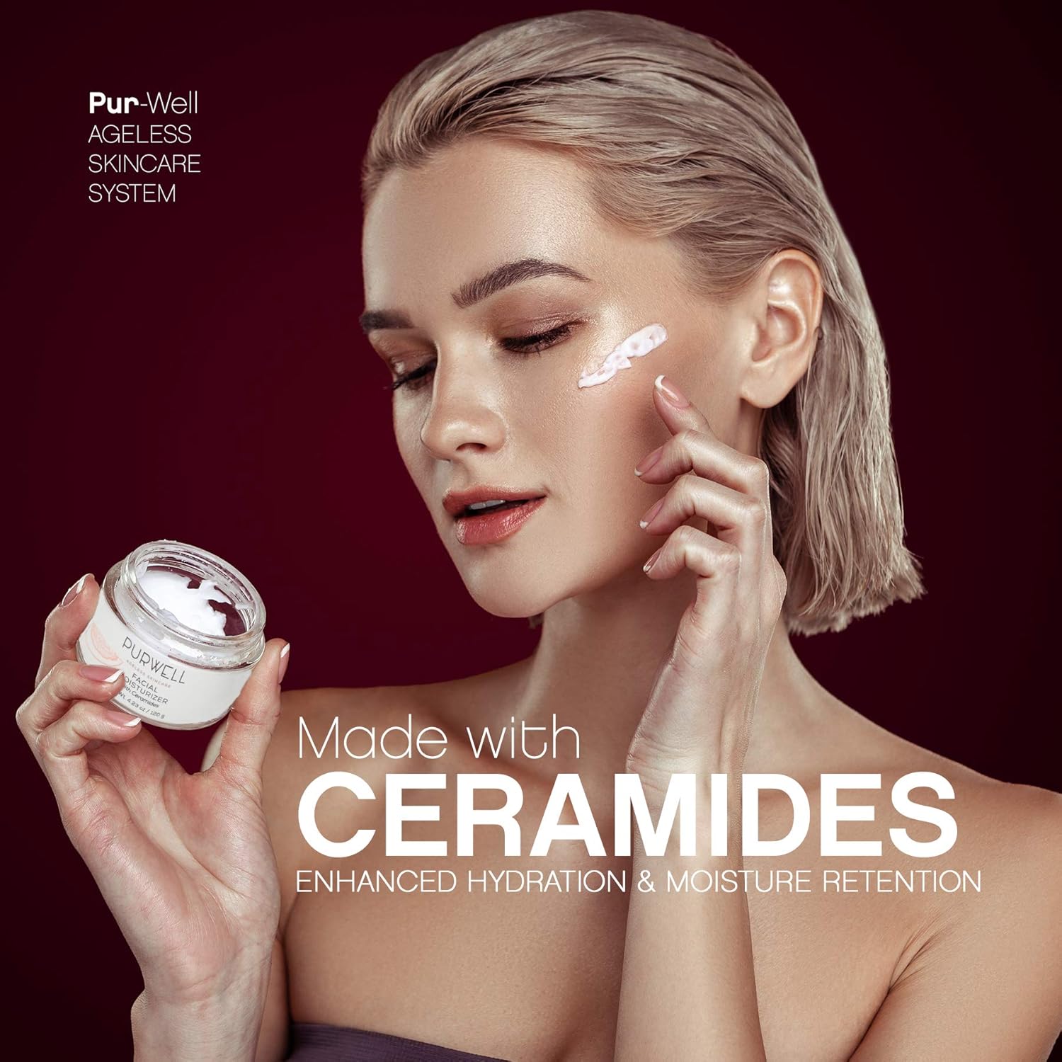 PurWell Ageless Skincare System – Cleanser, Eye Cream & Moisturizer