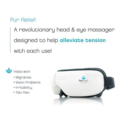 Pur Relief Temple & TMJ Massager – Spa-Quality Head & Eye Relief at Home