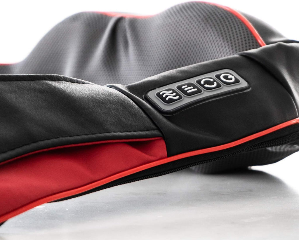 Pur Relaxation Shiatsu Neck, Shoulder & Back Massager with Heat - Use In Home or Car