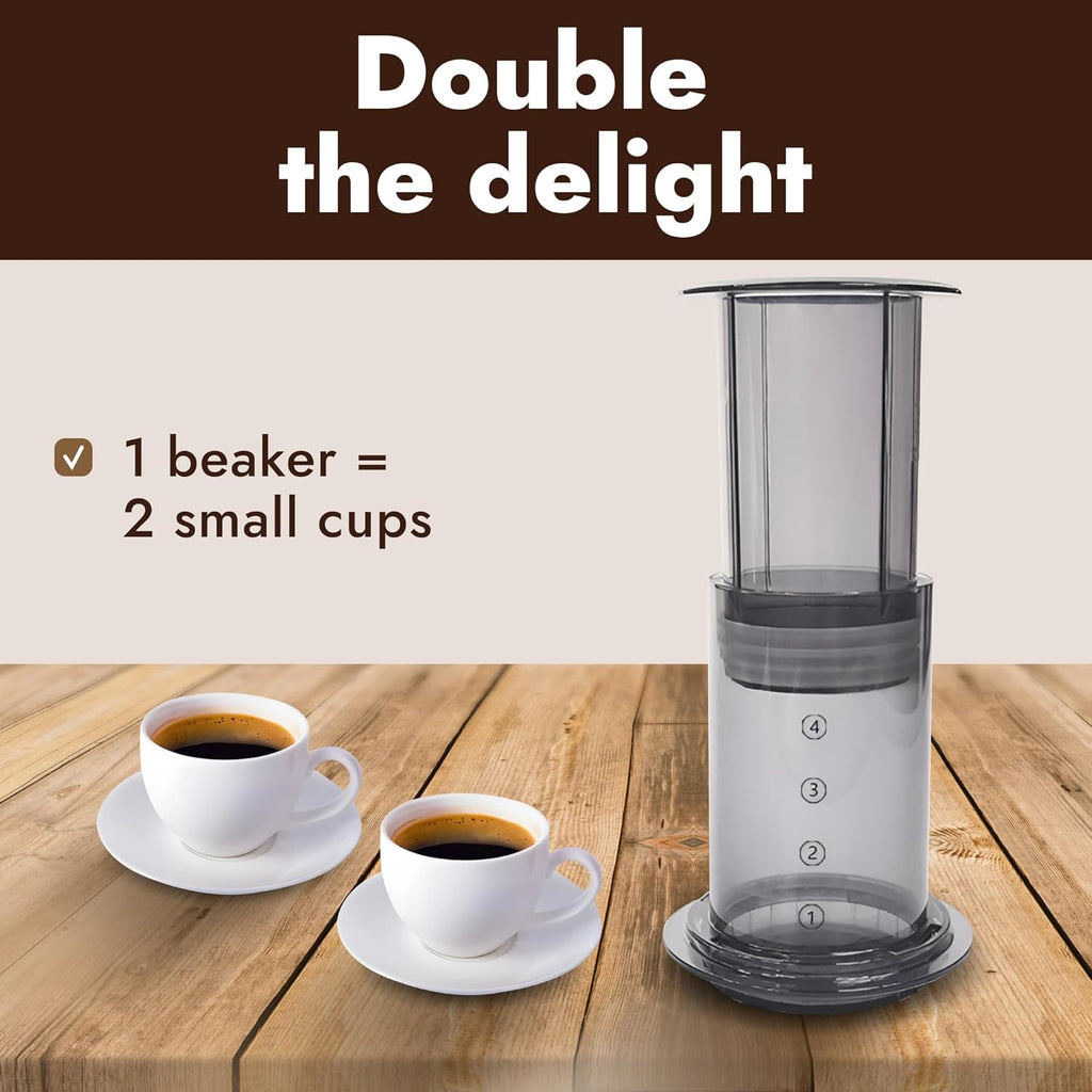 Portable Coffee Press Maker – 7 oz Compact Manual Brewer for Travel & Home