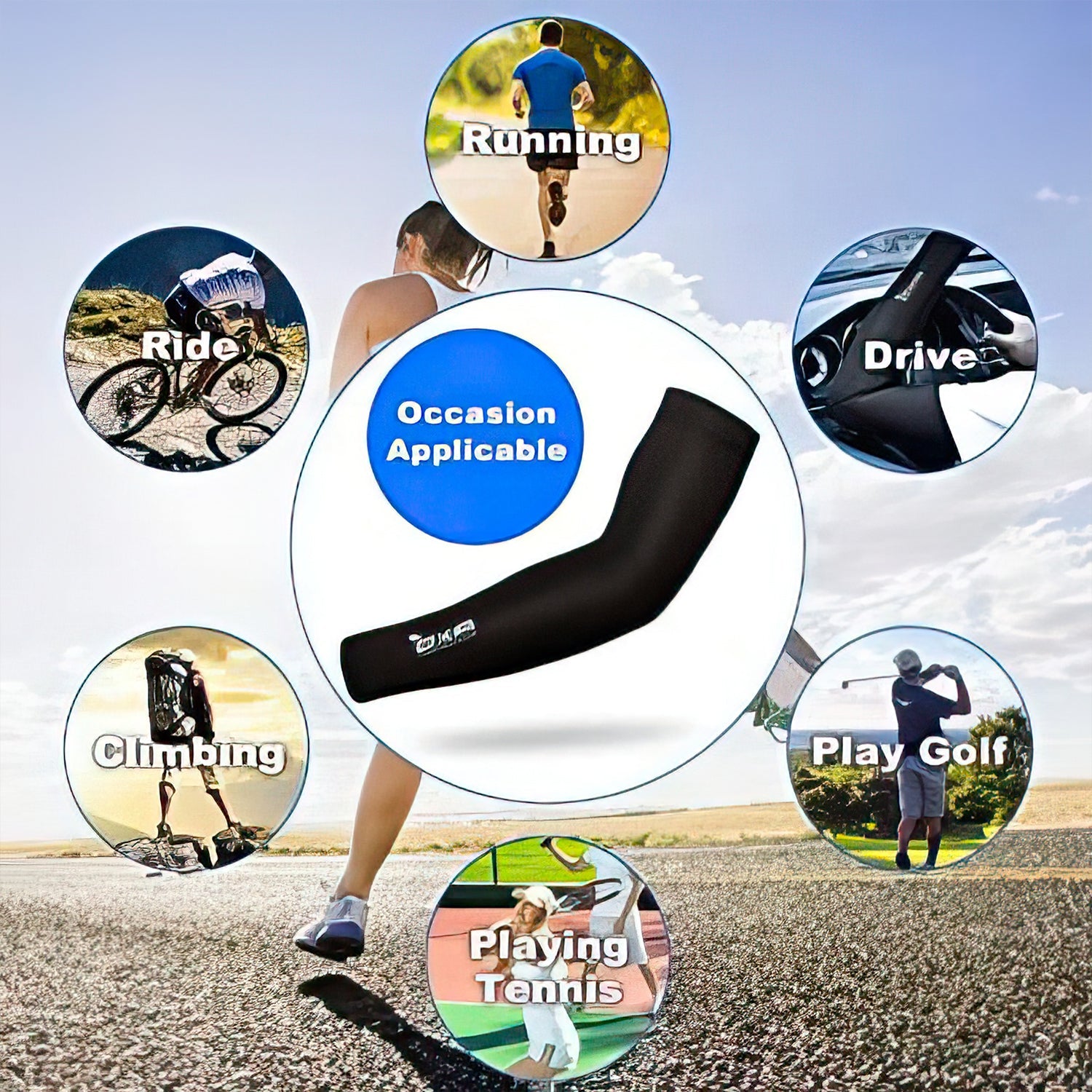 2 Pairs OXA UV Protection Cooling Arm Sleeves – Anti-Slip, All-Day Comfort