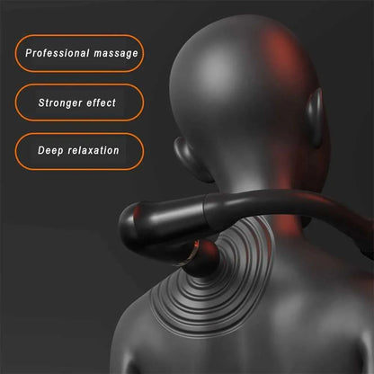 Deep Tissue Handheld Percussion Massager – 6-Speed with 4 Heads