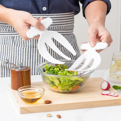 Ergonomic Salad Hands Set – 2-Piece Salad Claws for Mixing & Serving
