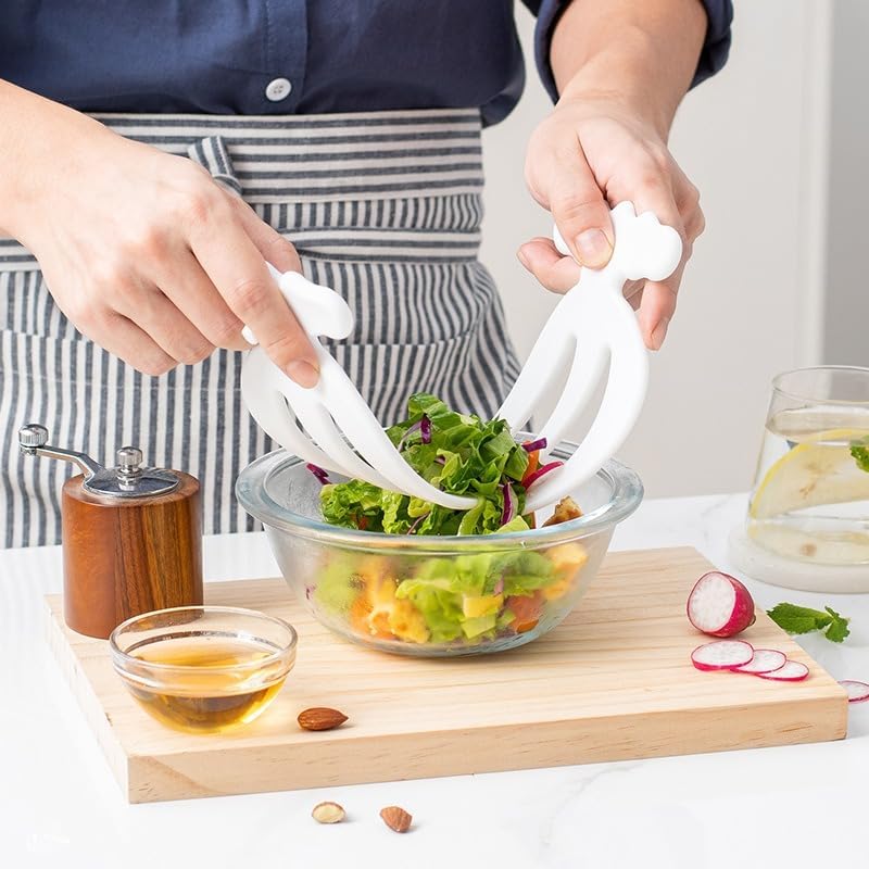 Ergonomic Salad Hands Set – 2-Piece Salad Claws for Mixing & Serving
