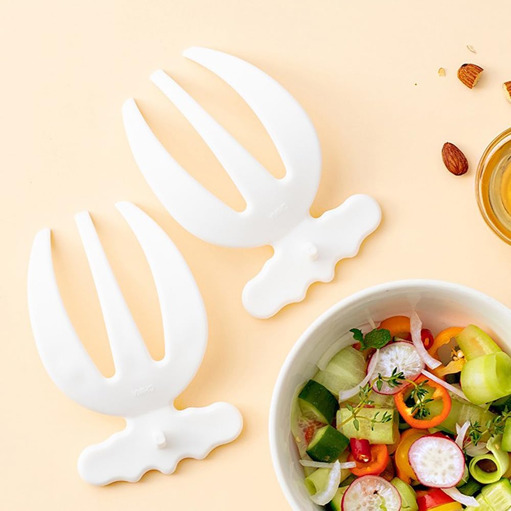 Ergonomic Salad Hands Set – 2-Piece Salad Claws for Mixing & Serving
