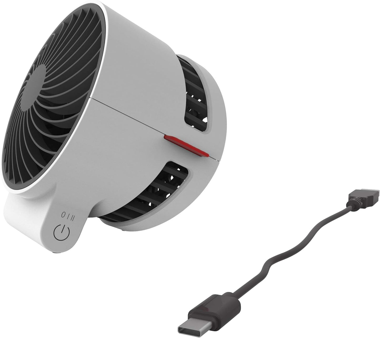 USB-C Mini Air Shower Fan – Personal Desk Fan with Touch Control & 2 Speeds
